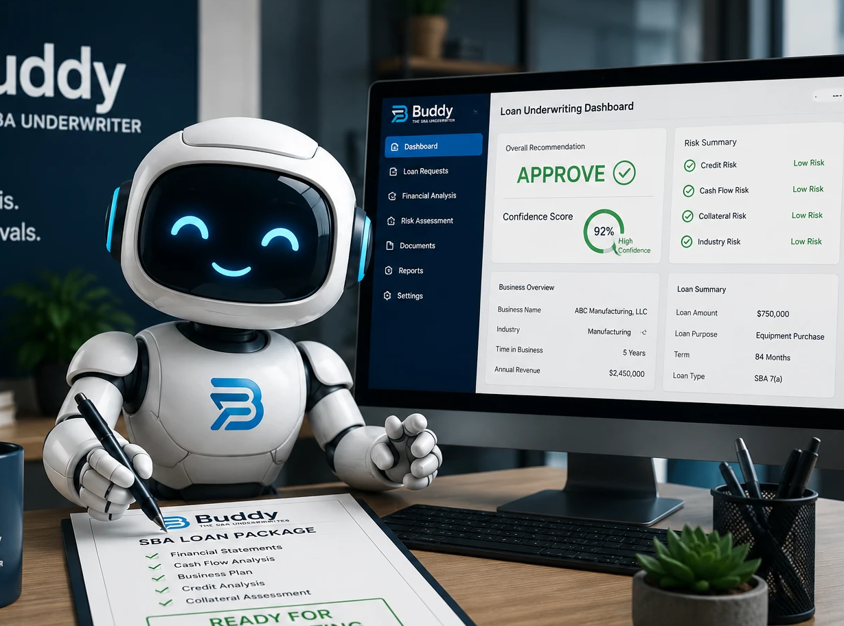 Buddy the SBA Underwriter — loan packaging dashboard
